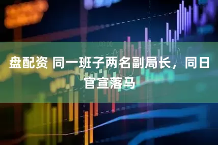 盘配资 同一班子两名副局长，同日官宣落马