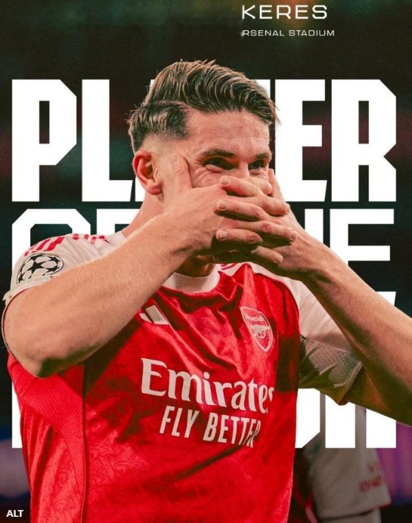 聚盈策略 梅开二度, 阿森纳官方: 约克雷斯当选4-0马竞队内最佳球员